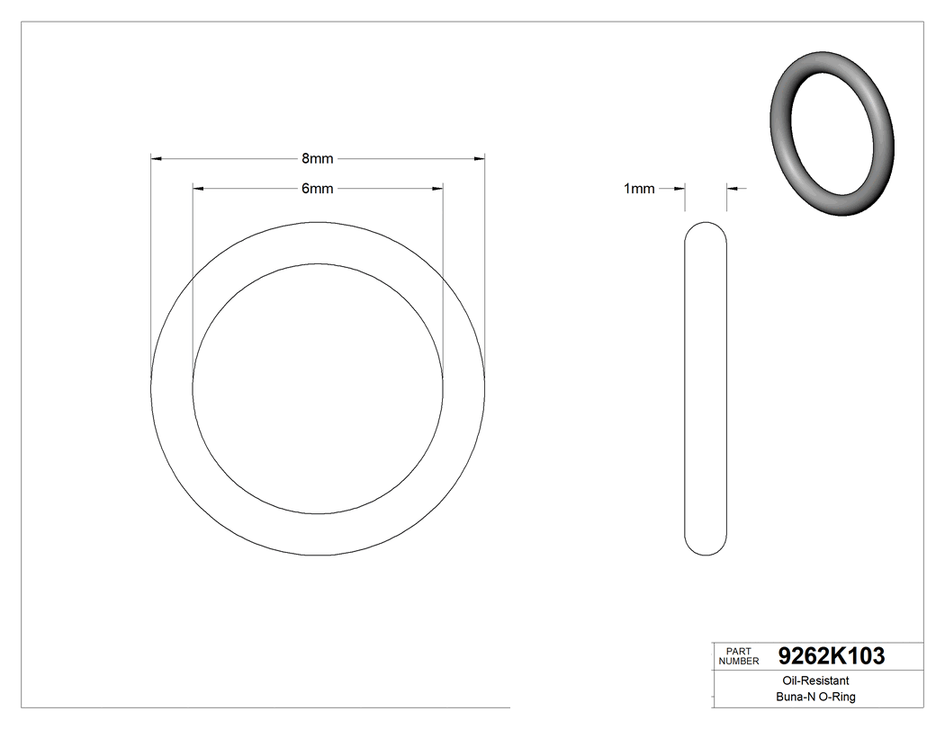 Technical drawing - 9262K103